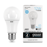Gauss Лампа Elementary A60 12W 1170lm 6500K E27 LED 23232 Gauss Лампа Elementary A60 12W 1170lm 6500K E27 LED 23232