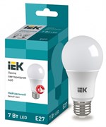 IEK Лампа светодиодная ECO A60 шар 7Вт 230В 4000К E27 LLE-A60-7-230-40-E27 IEK Лампа светодиодная ECO A60 шар 7Вт 230В 4000К E27 LLE-A60-7-230-40-E27