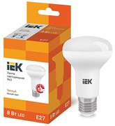 IEK Лампа светодиодная ECO R63 рефлектор 8Вт 230В 3000К E27 LLE-R63-8-230-30-E27 IEK Лампа светодиодная ECO R63 рефлектор 8Вт 230В 3000К E27 LLE-R63-8-230-30-E27
