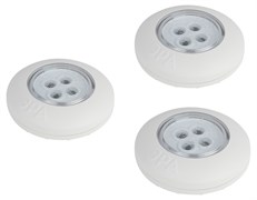 ЭРА Светодиодный фонарь подсветка SB-803 пушлайт 4хLED на батарейках 3хААА белый 3 шт Б0052860 ЭРА Светодиодный фонарь подсветка SB-803 пушлайт 4хLED на батарейках 3хААА белый 3 шт Б0052860