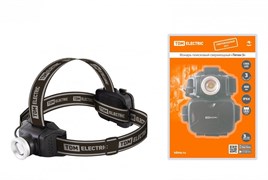 TDM Фонарь «Титан 3» налобный, 6 Вт 1 светодиод CREE 400 лм, 3хАА , IPX4, SQ0350-0100 TDM Фонарь «Титан 3» налобный, 6 Вт 1 светодиод CREE 400 лм, 3хАА , IPX4, SQ0350-0100