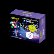 ФАZA Гирлянды DC-G05-20MS2, комплект 2 шт., мульт. 20 LED, 2xCR2032 .5047990