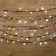 NEON-NIGHT Гирлянда "Твинкл Лайт" 6 м, темно-зеленый ПВХ, 40 LED, цвет белый 303-025