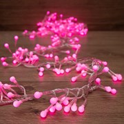 NEON-NIGHT Гирлянда "Мишура LED" 3 м прозрачный ПВХ, 288 диодов, цвет розовый 303-607