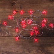 NEON-NIGHT Гирлянда светодиодная "Звездочки" 20 LED КРАСНЫЕ 2,8 метра 303-034 NEON-NIGHT Гирлянда светодиодная "Звездочки" 20 LED КРАСНЫЕ 2,8 метра 303-034