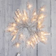 NEON-NIGHT Гирлянда светодиодная «Прищепки» 30 LED, 5 м, теплый белый цвет свечения 303-032 NEON-NIGHT Гирлянда светодиодная «Прищепки» 30 LED, 5 м, теплый белый цвет свечения 303-032
