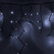 NEON-NIGHT Гирлянда Айсикл (бахрома) светодиодный, 3,2 х 0,6 м, черный провод "КАУЧУК", 230 В, диоды белые, 88 LED 255-275 NEON-NIGHT Гирлянда Айсикл (бахрома) светодиодный, 3,2 х 0,6 м, черный провод "КАУЧУК", 230 В, диоды белые, 88 LED 255-275