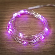 NEON-NIGHT Гирлянда "Роса", 2 м, 20 диодов, цвет розовый, тонкий батарейный блок 303-007 NEON-NIGHT Гирлянда "Роса", 2 м, 20 диодов, цвет розовый, тонкий батарейный блок 303-007