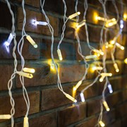 NEON-NIGHT Гирлянда "Айсикл" 4,8х0,6 м, с эффектом мерцания, белый ПВХ, 176LED, цвет: Тёплый белый, 230В 255-166 NEON-NIGHT Гирлянда "Айсикл" 4,8х0,6 м, с эффектом мерцания, белый ПВХ, 176LED, цвет: Тёплый белый, 230В 255-166