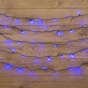 NEON-NIGHT Гирлянда "Твинкл Лайт" 4 м, темно-зеленый ПВХ, 25 LED, цвет: Синий 303-013 NEON-NIGHT Гирлянда "Твинкл Лайт" 4 м, темно-зеленый ПВХ, 25 LED, цвет: Синий 303-013