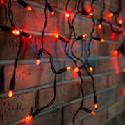 NEON-NIGHT Гирлянда Айсикл (бахрома) светодиодный, 2,4 х 0,6 м, черный провод, 230 В, диоды красные, 88 LED NEON-NIGHT 255-042 NEON-NIGHT Гирлянда Айсикл (бахрома) светодиодный, 2,4 х 0,6 м, черный провод, 230 В, диоды красные, 88 LED NEON-NIGHT 255-042