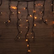 NEON-NIGHT Гирлянда «Айсикл» («Бахрома») светодиодная 3,2х0,9 м, 120 LED, черный провод каучук, теплое белое свечение 255-216 NEON-NIGHT Гирлянда «Айсикл» («Бахрома») светодиодная 3,2х0,9 м, 120 LED, черный провод каучук, теплое белое свечение 255-216
