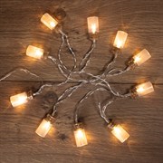 NEON-NIGHT Гирлянда светодиодная «Баночки» 1.5 м, 10 LED, прозрачный ПВХ, цвет свечения теплый белый, 2 х АА (батарейки не в комплекте) 303-096 NEON-NIGHT Гирлянда светодиодная «Баночки» 1.5 м, 10 LED, прозрачный ПВХ, цвет свечения теплый белый, 2 х АА (батарейки не в комплекте) 303-096