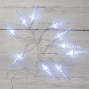 NEON-NIGHT Гирлянда светодиодная «Сосульки» 1.5 м, 10 LED, прозрачный ПВХ, цвет свечения белый, 2 х АА (батарейки не в комплекте) 303-094 NEON-NIGHT Гирлянда светодиодная «Сосульки» 1.5 м, 10 LED, прозрачный ПВХ, цвет свечения белый, 2 х АА (батарейки не в комплекте) 303-094