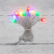 NEON-NIGHT Гирлянда светодиодная «Шарики» 1.5 м, 10 LED, прозрачный ПВХ, цвет свечения мультиколор, 2 х АА (батарейки не в комплекте) 303-092 NEON-NIGHT Гирлянда светодиодная «Шарики» 1.5 м, 10 LED, прозрачный ПВХ, цвет свечения мультиколор, 2 х АА (батарейки не в комплекте) 303-092