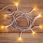 NEON-NIGHT Гирлянда светодиодная универсальная 10 LED, 1,2 метра, прозрачный ПВХ, теплое белое свечение, батарейки 2хАА 303-073 NEON-NIGHT Гирлянда светодиодная универсальная 10 LED, 1,2 метра, прозрачный ПВХ, теплое белое свечение, батарейки 2хАА 303-073