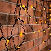 NEON-NIGHT Гирлянда Айсикл (бахрома) светодиодный, 2,4 х 0,6 м, черный провод, 230 В, диоды ТЕПЛЫЙ БЕЛЫЙ, 88 LED 255-046 NEON-NIGHT Гирлянда Айсикл (бахрома) светодиодный, 2,4 х 0,6 м, черный провод, 230 В, диоды ТЕПЛЫЙ БЕЛЫЙ, 88 LED 255-046