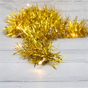 NEON-NIGHT Гирлянда светодиодная «Мишура» золотая 10 LED, 1,5 м, прозрачный ПВХ, теплое белое свечение, 2 х АА (батарейки не в комплекте) 304-012 NEON-NIGHT Гирлянда светодиодная «Мишура» золотая 10 LED, 1,5 м, прозрачный ПВХ, теплое белое свечение, 2 х АА (батарейки не в комплекте) 304-012