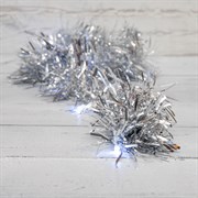 NEON-NIGHT Гирлянда светодиодная «Мишура» серебряная 10 LED 1,5 м, прозрачный ПВХ, белый свет свечения, 2 х АА (батарейки не в комплекте) 304-011 NEON-NIGHT Гирлянда светодиодная «Мишура» серебряная 10 LED 1,5 м, прозрачный ПВХ, белый свет свечения, 2 х АА (батарейки не в комплекте) 304-011