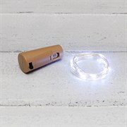NEON-NIGHT Гирлянда «Роса» с пробкой 2 м, 20 LED, белое свечение, 3хLR44 в комплекте 302-025 NEON-NIGHT Гирлянда «Роса» с пробкой 2 м, 20 LED, белое свечение, 3хLR44 в комплекте 302-025