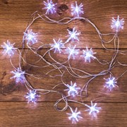 NEON-NIGHT Гирлянда светодиодная "Снежинки" 20 LED БЕЛЫЕ 2,8 метра 303-036 NEON-NIGHT Гирлянда светодиодная "Снежинки" 20 LED БЕЛЫЕ 2,8 метра 303-036