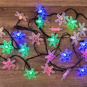 NEON-NIGHT Гирлянда светодиодная "Снежинки" 30 LED МУЛЬТИКОЛОР 4,4 метра с контроллером 303-065 NEON-NIGHT Гирлянда светодиодная "Снежинки" 30 LED МУЛЬТИКОЛОР 4,4 метра с контроллером 303-065