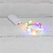 NEON-NIGHT Гирлянда «Роса» с крупными каплями 2 м, 20 LED, цвет свечения мультиколор, 2хCR2032 в комплекте, тонкий батарейный блок 302-009 NEON-NIGHT Гирлянда «Роса» с крупными каплями 2 м, 20 LED, цвет свечения мультиколор, 2хCR2032 в комплекте, тонкий батарейный блок 302-009