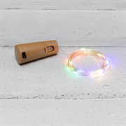 NEON-NIGHT Гирлянда «Роса» с пробкой 2 м, 20 LED, цвет свечения мультиколор, 3хLR44 в комплекте 302-029 NEON-NIGHT Гирлянда «Роса» с пробкой 2 м, 20 LED, цвет свечения мультиколор, 3хLR44 в комплекте 302-029