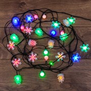 NEON-NIGHT Гирлянда светодиодная универсальная с насадками (шарики, снежинки, елочки) 30 LED МУЛЬТИКОЛОР, 4,4 метра с контроллером 303-064 NEON-NIGHT Гирлянда светодиодная универсальная с насадками (шарики, снежинки, елочки) 30 LED МУЛЬТИКОЛОР, 4,4 метра с контроллером 303-064