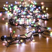 NEON-NIGHT Гирлянда «Кластер LED» 3 м, темно-зеленый ПВХ IP20, 288 диодов, цвет мультиколор 303-629 NEON-NIGHT Гирлянда «Кластер LED» 3 м, темно-зеленый ПВХ IP20, 288 диодов, цвет мультиколор 303-629