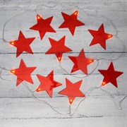 NEON-NIGHT Гирлянда светодиодная «Звездопад» красная 10 LED, 2,25 м, прозрачный ПВХ, теплый белый свет свечения, 2 х АА (батарейки не в комплекте) 304-002 NEON-NIGHT Гирлянда светодиодная «Звездопад» красная 10 LED, 2,25 м, прозрачный ПВХ, теплый белый свет свечения, 2 х АА (батарейки не в комплекте) 304-002