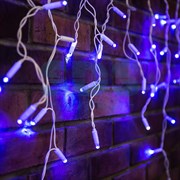 NEON-NIGHT Гирлянда Айсикл (бахрома) светодиодный, 2,4х0,6м, эффект мерцания, белый провод, 230 В, диоды СИНИЕ, 88 LED 255-035 NEON-NIGHT Гирлянда Айсикл (бахрома) светодиодный, 2,4х0,6м, эффект мерцания, белый провод, 230 В, диоды СИНИЕ, 88 LED 255-035