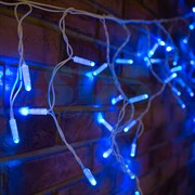 NEON-NIGHT Гирлянда Айсикл (бахрома) светодиодный, 4,8 х 0,6 м, белый провод, 230 В, диоды синие, 152 LED 255-136-6 NEON-NIGHT Гирлянда Айсикл (бахрома) светодиодный, 4,8 х 0,6 м, белый провод, 230 В, диоды синие, 152 LED 255-136-6