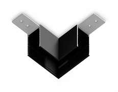 Ambrella Коннектор угловой для накладного шинопровода Magnetic 220V GL1032 BK черный 80*80*52 (соединители в комплекте) GL1032