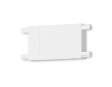 Ambrella Коннектор прямой для накладного шинопровода Magnetic Ultra Slim GV1107 WH белый 46*26*26 GV1107
