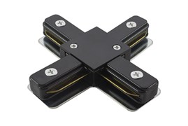 TDM Коннектор Х-образный для шинопровода TLC-01-BL-X, черны) SQ0369-0326