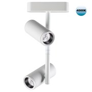 Novotech 359107 SHINO NT23 000 белый Трековый светильник для низков. шинопровода IP20 LED 4000K 2*8W 48V 1360Лм SMAL 359107