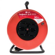 EKF PROxima Удлинитель на катушке "Гефест 2.0" 4 гнезда 30м с заземлением и предохранителем ПВС 3*1,5 16А/3,5кВт IP44 UKA02-16-R315-4-30-IP44 EKF PROxima Удлинитель на катушке "Гефест 2.0" 4 гнезда 30м с заземлением и предохранителем ПВС 3*1,5 16А/3,5кВт IP44 UKA02-16-R315-4-30-IP44