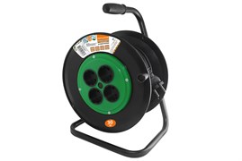 TDM Удлинитель на катушке силовой народный 4 гнезда ПВС 2200 Вт с/з, 30м УС1-42125 SQ1307-0512