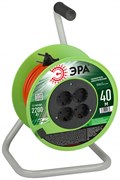 ЭРА Удлинитель силовой RP-4-2x1.0-40m на пластиковой катушке без заземления 4 розетки 40м ПВС 2х1мм2 Б0059783