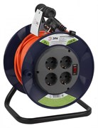 ЭРА RPx-4es-3х0.75-20m Удлинитель силовой на пластиковой катушке c/з 4 гн 20м ПВС 3х0.75 Б0046845