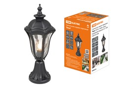 TDM Светильник садово-парковый "Вена" 60 Вт, стойка, алюм., прозрачное/черный, Е27 SQ0330-0206