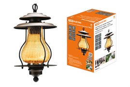 TDM Светильник садово-парковый "Рим" 60 Вт, подвес, алюм., янтарное/кофейный, Е27 SQ0330-0211