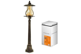 TDM Светильник садово-парковый "Рим" 1х60 Вт, столб, H1050 мм, алюм., янтарное/кофейный, Е27 SQ0330-2063