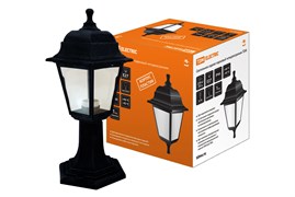 TDM Светильник садово-парковый НТУ 04-60-001 четырехгранник, стойка, пластик, черный SQ0330-0705