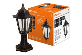 TDM Светильник садово-парковый НТУ 06-60-001 шестигранник, стойка, пластик, бронза SQ0330-0712