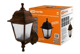 TDM Светильник садово-парковый НБУ 04-60-001 четырехгранник, настенный, пластик, расс.пластик, медь SQ0330-0784
