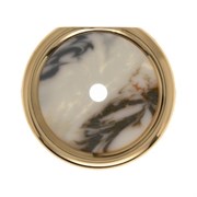 Декоративная оконечная накладка для поворотных выключателей/кнопок, Berker Palazzo цвет: Белый 109410