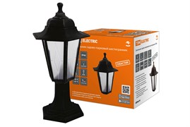 TDM Светильник садово-парковый НТУ 06-60-001 шестигранник, стойка, пластик, расс.пластик, черный SQ0330-0762