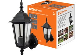 TDM Светильник 6100-01 садово-парковый шестигранник, 100Вт, вверх, черный SQ0330-0006